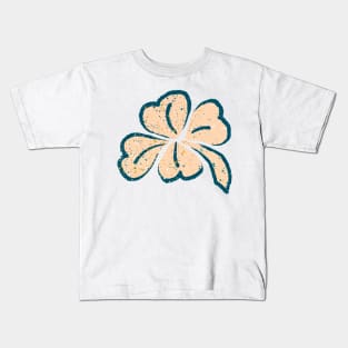 Pastel Clover Shamrock Drawing Kids T-Shirt